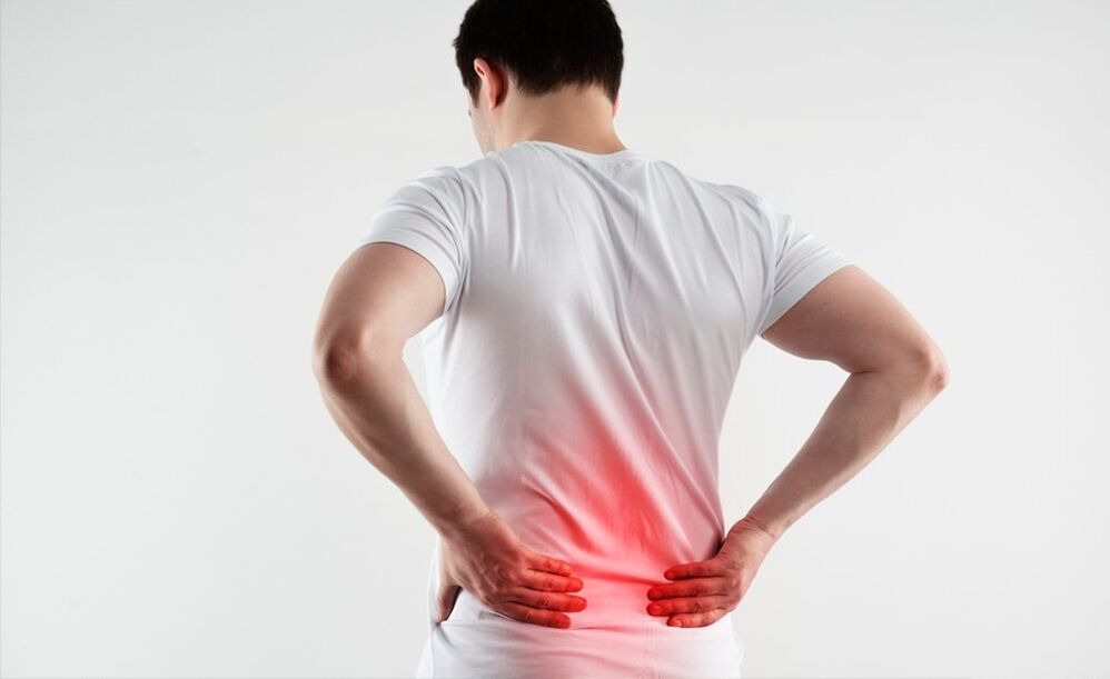 bolesti dolní části zad v důsledku osteochondrózy